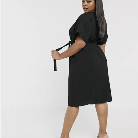 ASOS - Curve Wrap Midi Dress - Picture 2 of 5